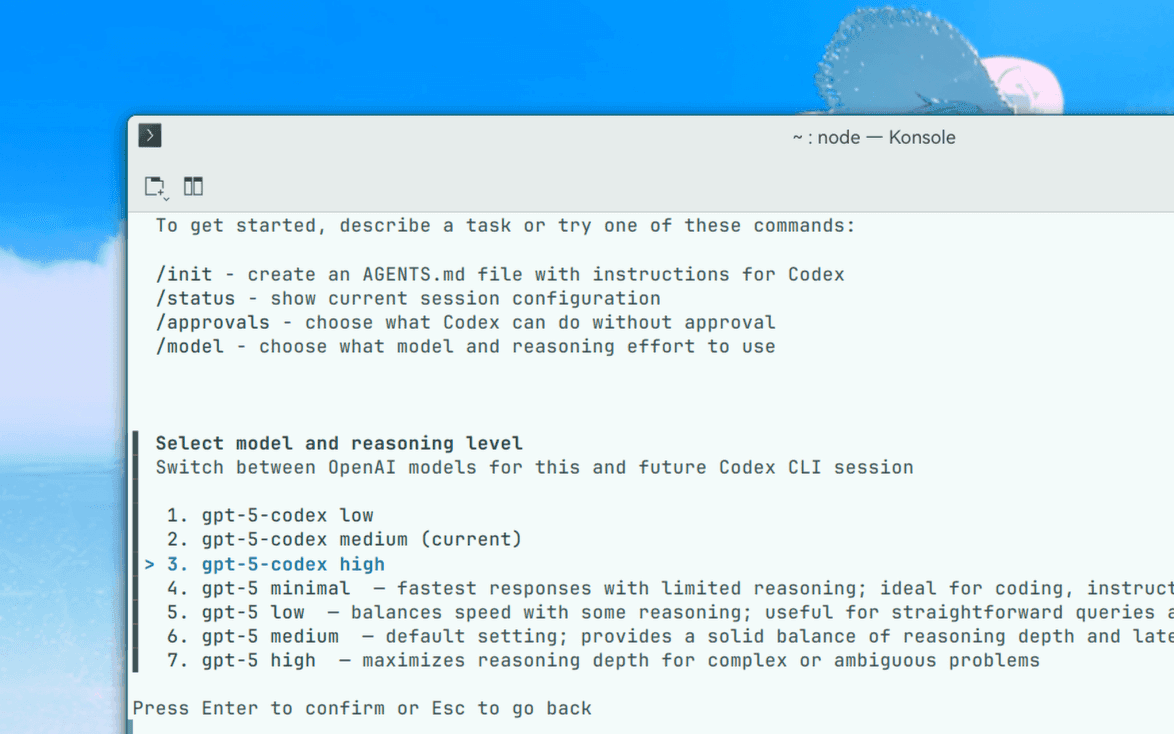 CLI setup preview
